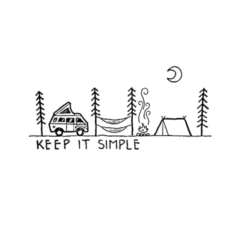 Keep It Camping Car Sticker Vinyl Decal Bumper