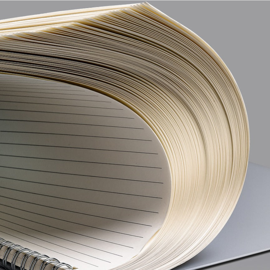 Spiral Hardcover Notebook, PP Cover, Thickened, Horizontal Coil, Water Resistant