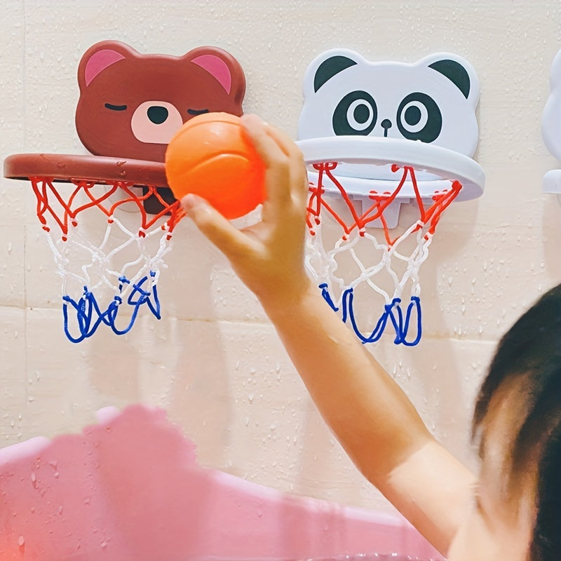 Kids Water Basketball Game Set with 3 Balls Bathroom Bathtub Toy