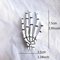 2pcs Skeleton Claws Hair Clips for Halloween Cosplay