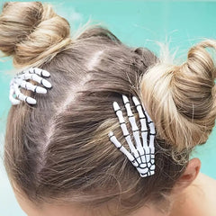2pcs Skeleton Claws Hair Clips for Halloween Cosplay
