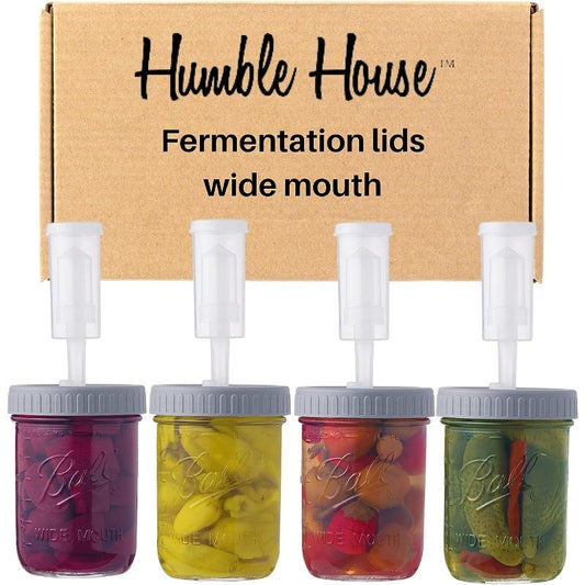 4pcs Plastic Fermentation Lids For Mason Jars Airlock Fermenting Lids Set