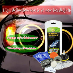 Car Headlight Restoration Set - Yellowing & Aging Repair Tool