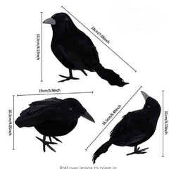 Halloween Feather Crow Desktop Decorations Simulation Photography Props