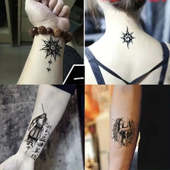 30 Sheets Waterproof Chinese Character Temporary Tattoo Stickers for Adults