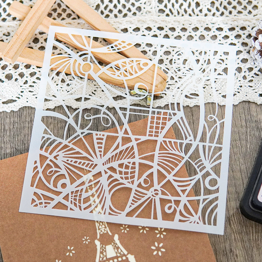 Curves DIY Layering Stencils for Painting Scrapbook Coloring Embossing