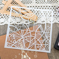 Curves DIY Layering Stencils for Painting Scrapbook Coloring Embossing