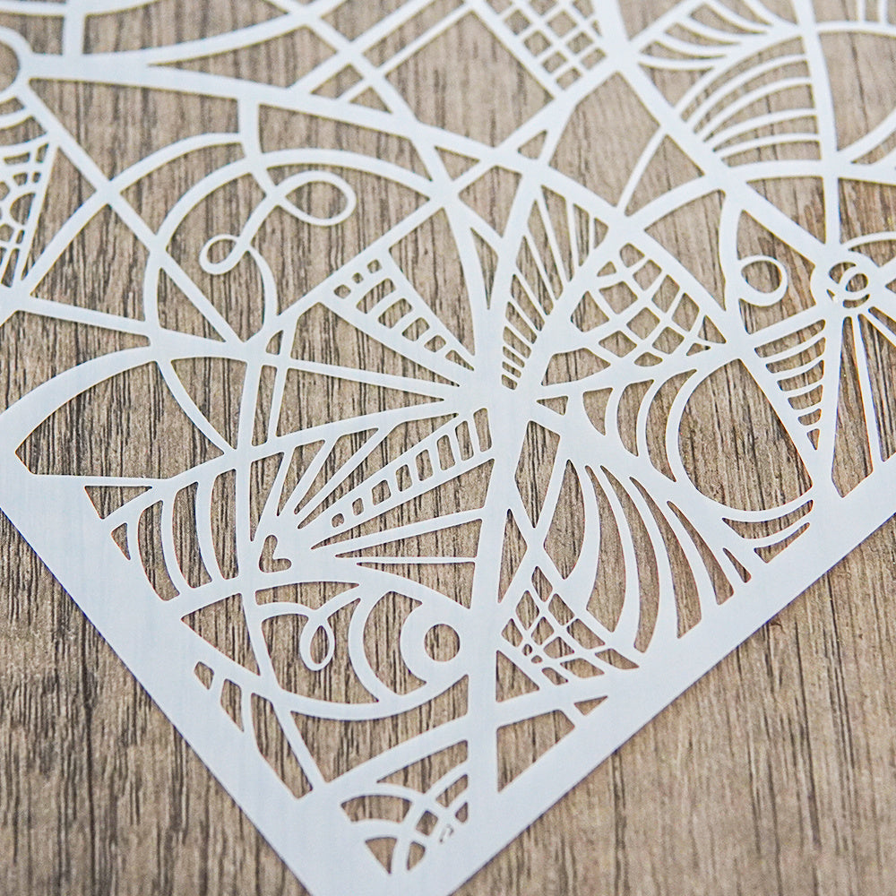 Curves DIY Layering Stencils for Painting Scrapbook Coloring Embossing