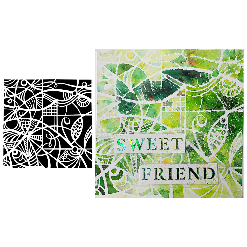 Curves DIY Layering Stencils for Painting Scrapbook Coloring Embossing