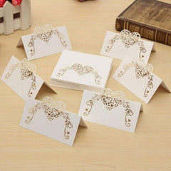 50pcs Laser Butterfly Table Card for Wedding