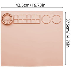 Silicone Painting Pad Hand Erasable Washable Art Palette