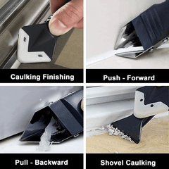 5 In 1 Silicone Remover Sealant Smooth Scraper Caulk Finisher Grout Kit Tools