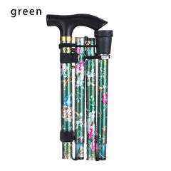 Telescopic Walking Cane Folding Trekking Stick Adjustable Aluminum Alloy