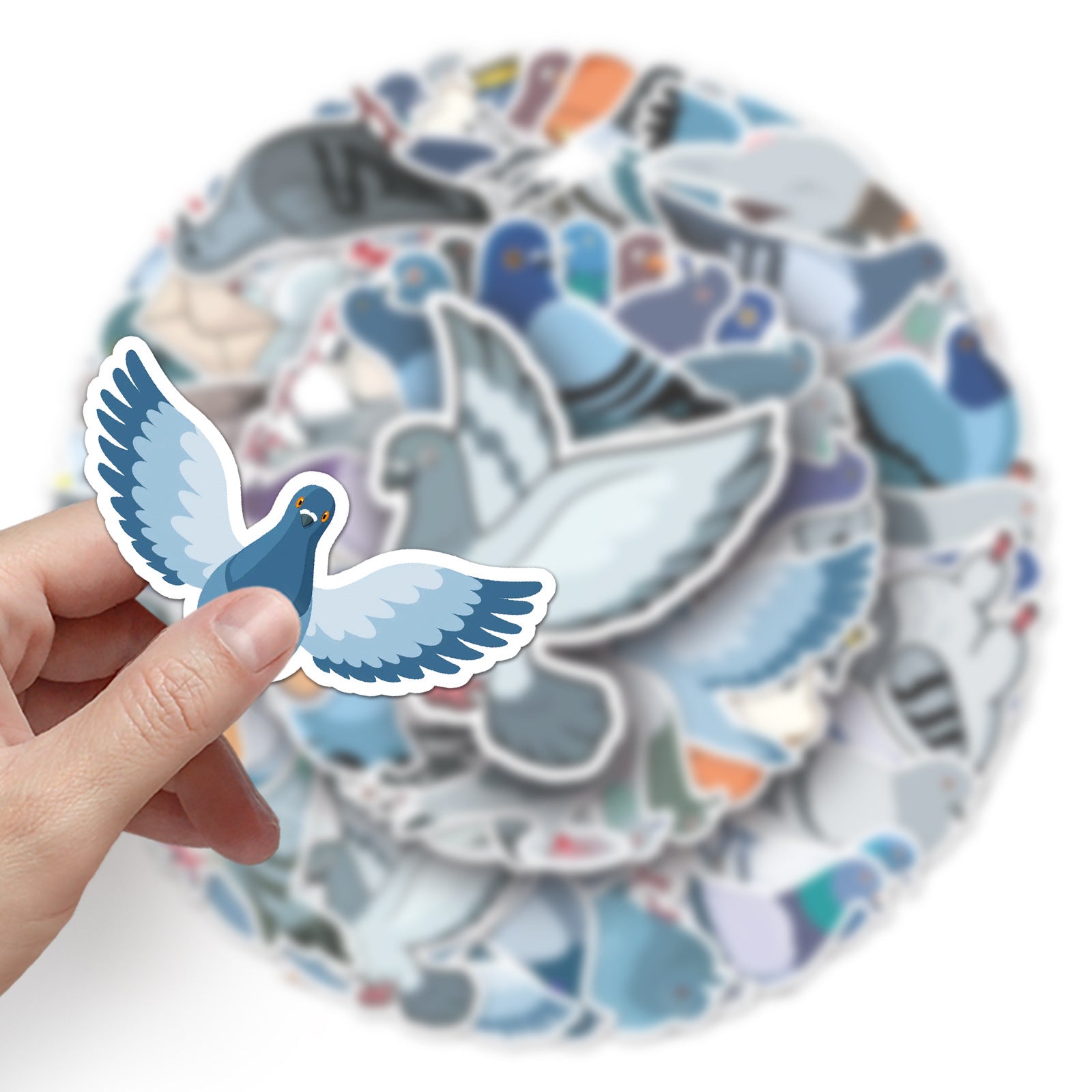 50pcs Waterproof Pigeon Stickers for DIY Room Decoration Cute Gift for Teens