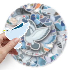 50pcs Waterproof Pigeon Stickers for DIY Room Decoration Cute Gift for Teens