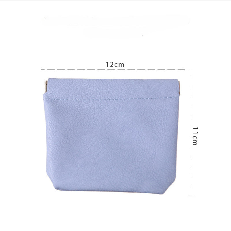 Waterproof Makeup Pouch Self-closing Mini Travel Storage Bag