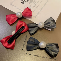 2pcs Baby Girls Bow Hair Clips Daily Wear and Photo Accessories