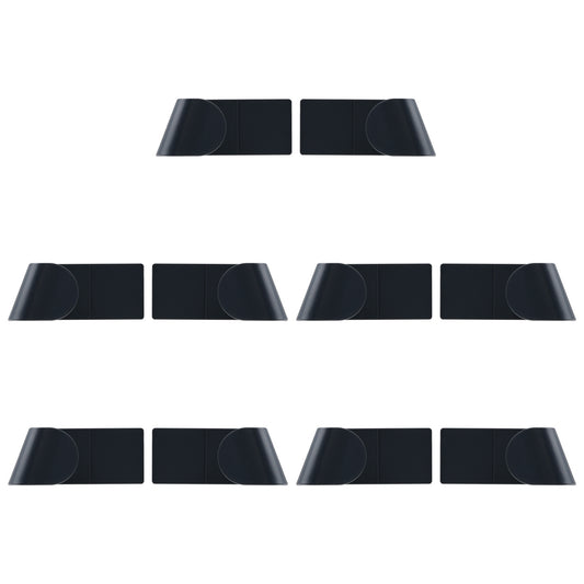 10pcs Wall Mounted Pot Lid Holders - Pan Cover Storage Organizer