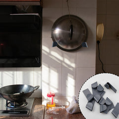 10pcs Wall Mounted Pot Lid Holders - Pan Cover Storage Organizer
