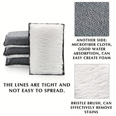Car Interior Fleece Scrubbing Sponge - Car Cleaning Microfiber Towel