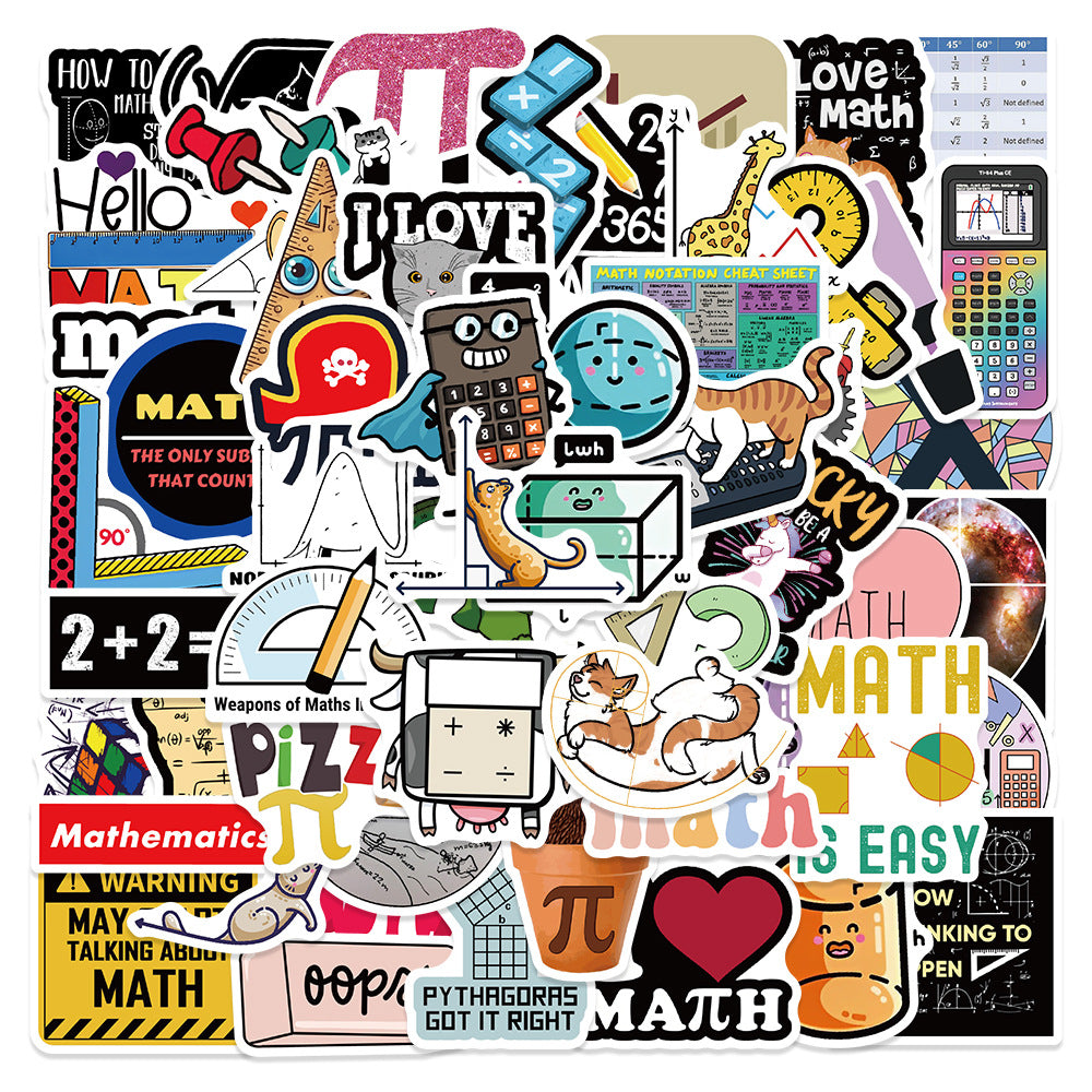 Funny Math Stickers for Teacher Adult Waterproof Vinyl Stickers