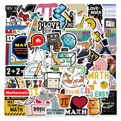 Funny Math Stickers for Teacher Adult Waterproof Vinyl Stickers