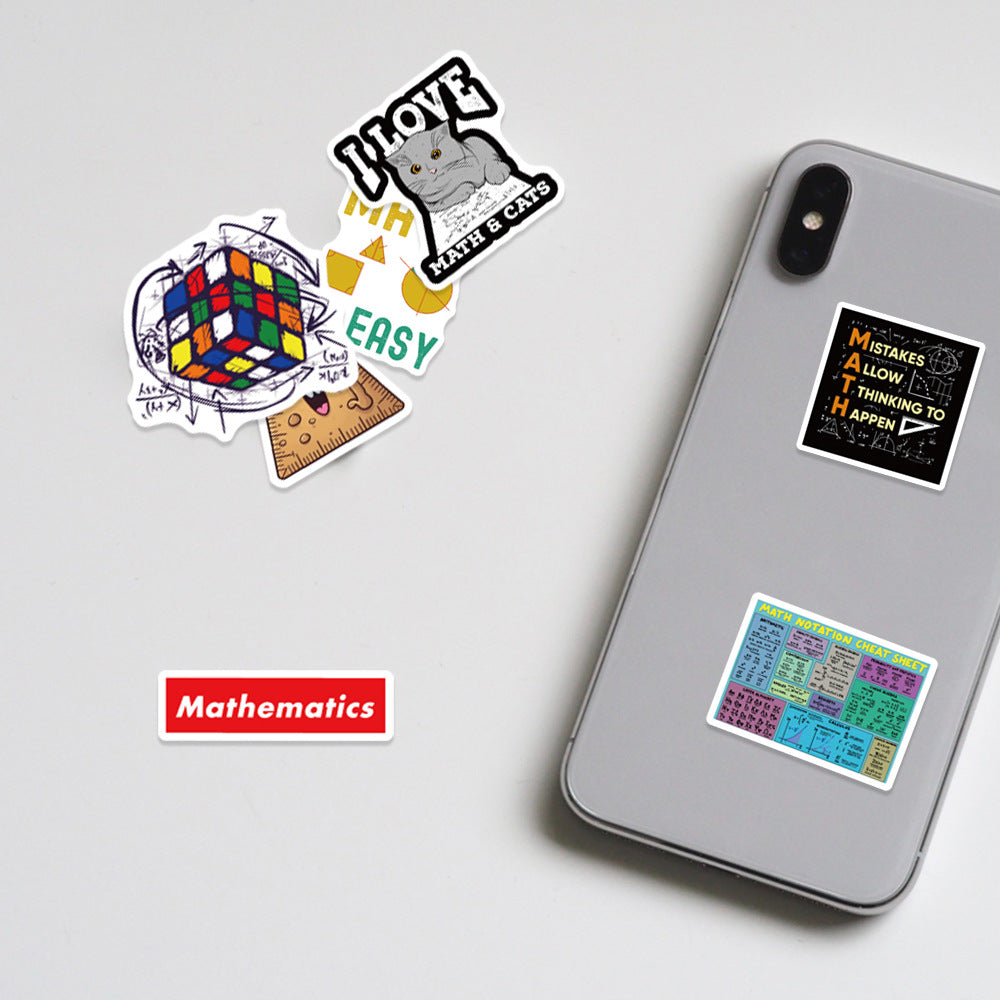 Funny Math Stickers for Teacher Adult Waterproof Vinyl Stickers