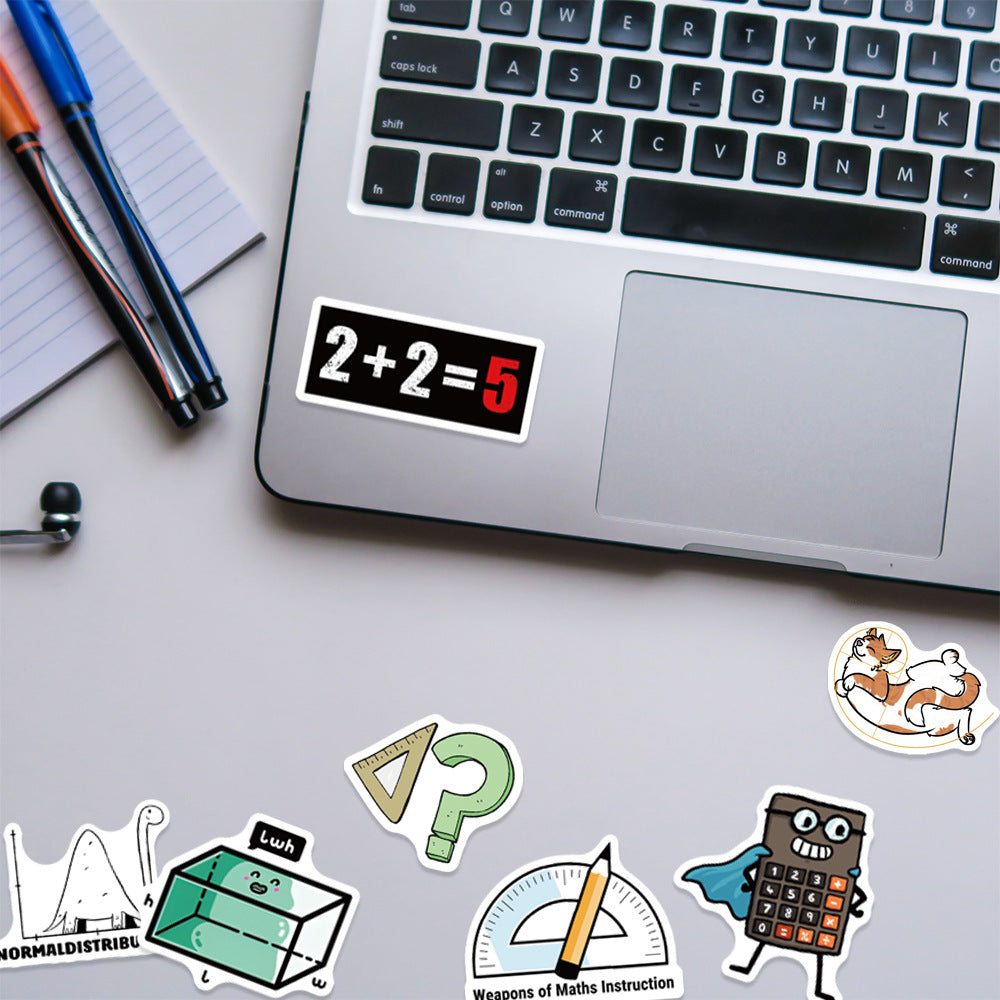 Funny Math Stickers for Teacher Adult Waterproof Vinyl Stickers