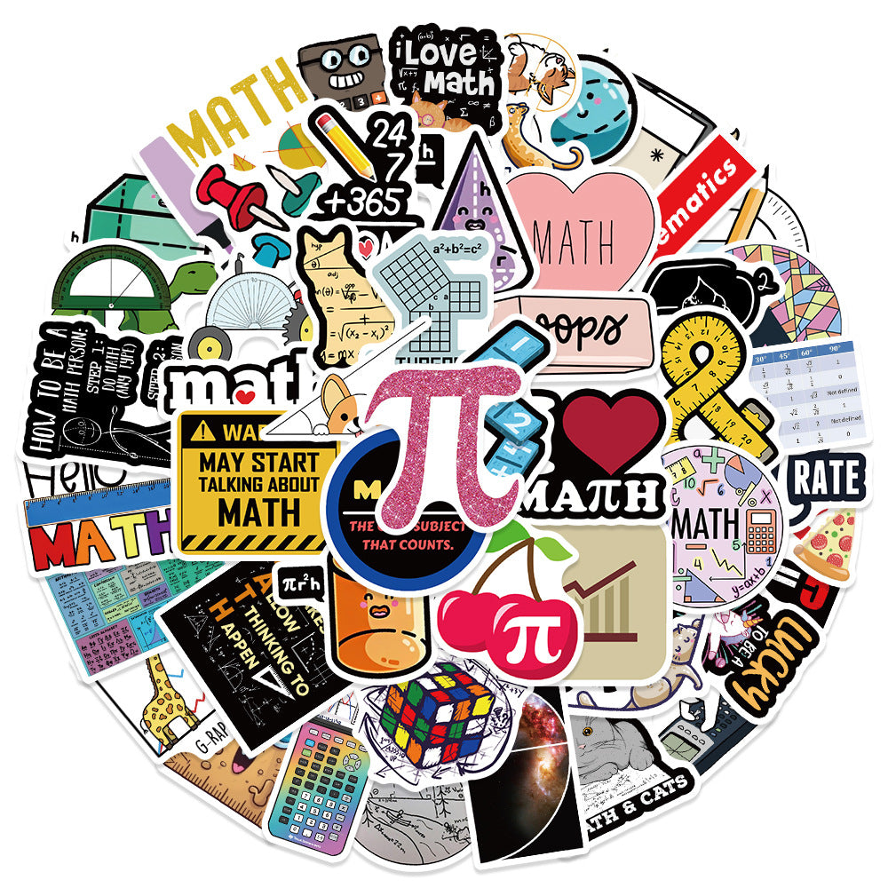 Funny Math Stickers for Teacher Adult Waterproof Vinyl Stickers