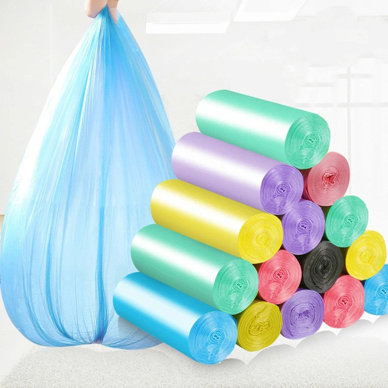 100pcs Durable Garbage Bags Disposable Flat Mouth Trash Bag
