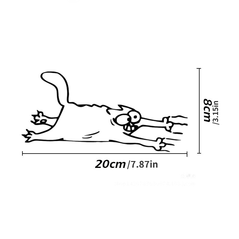 Car Sticker Cat Scratch Reflective Sticker