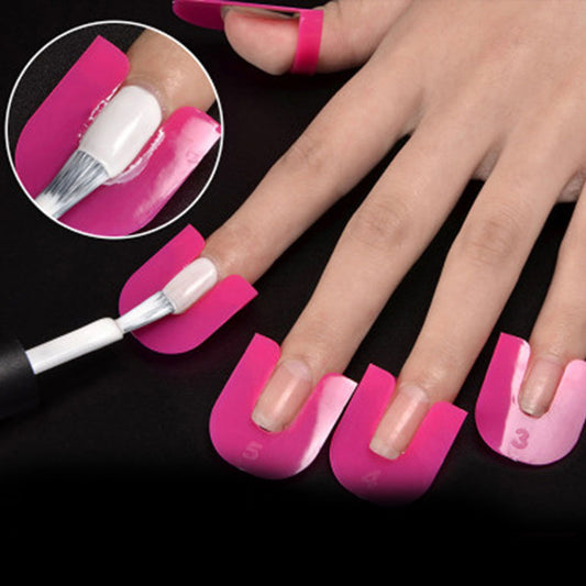 26pcs Nail Polish Protector Anti Overflow Clip Manicure Shield