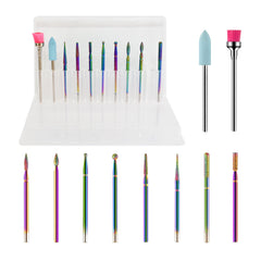 10Pcs Tungsten Carbide Sanding Head Set for Nails Manicure Pedicure