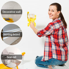 Clean Cut Paint Roller Brush - Home Room Wall Ceiling Window Painting
