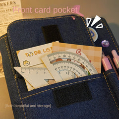 Vintage Cowboy Ledger Loose leaf Cloth Notebook Diary