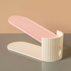 Adjustable Plastic Shoe Rack Double Layer Shoe Stacker
