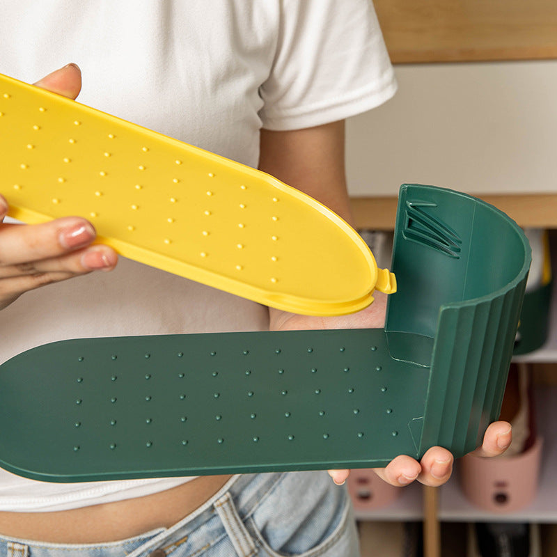 Adjustable Plastic Shoe Rack Double Layer Shoe Stacker