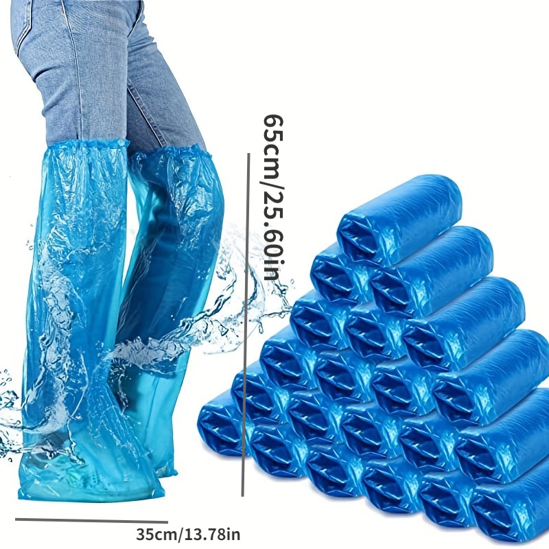 Waterproof Knee High Shoe Covers for Rainy Days