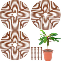 Flower Pot Cover Square Round Flowerpot Grid Baby Safety Soil Guard