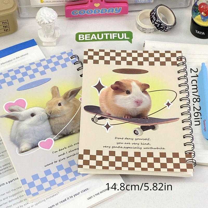 American Coil Notebook Small Niche Spiral Durable Student Horizontal Line