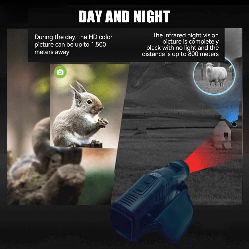 Night Vision Monocular Waterproof Video Recording Telescope