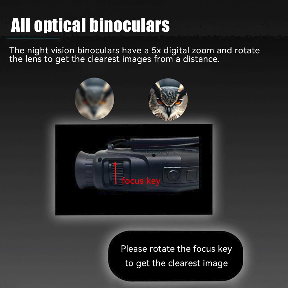 Night Vision Monocular Waterproof Video Recording Telescope