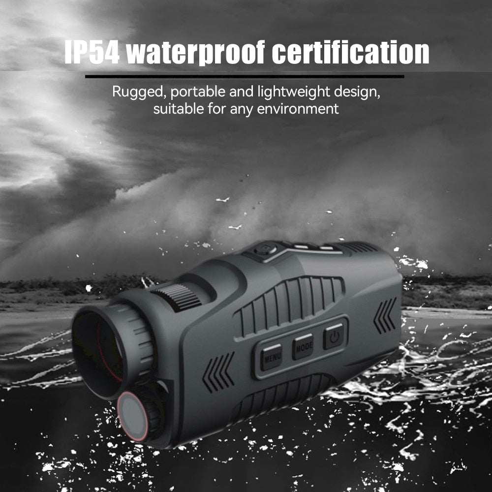 Night Vision Monocular Waterproof Video Recording Telescope