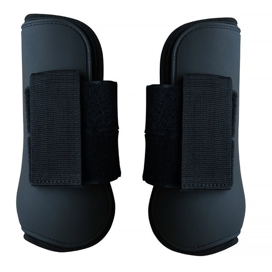 Front Legs Horse Leg Protectors PU Shell Elastic Cushioning Pad Hook And Loop