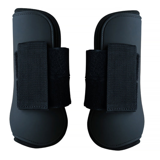 Front Legs Horse Leg Protectors PU Shell Elastic Cushioning Pad Hook And Loop