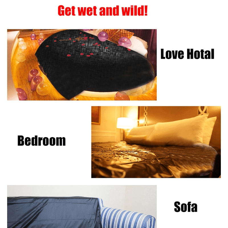 Red Waterproof Bed Sheet Stain Repellent & Cooling For Comfortable Bondage Play