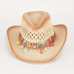 Denim Straw Hat Western Outdoor Sun Protection H