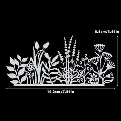 1pc Grass Bushes Plastic Templates DIY Scrapbooking Stencil