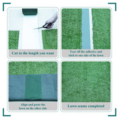 Green Grass Sewing Tape Lawn Tape Grass Carpet Self Adhesive Grass