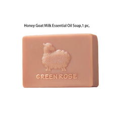 110g Beauty Honey Goat Milk Essential Soap for Cleansing Bath Makeup Remover